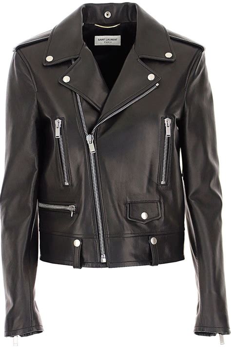 ysl leather jacket polyvore|ysl leather jacket women's.